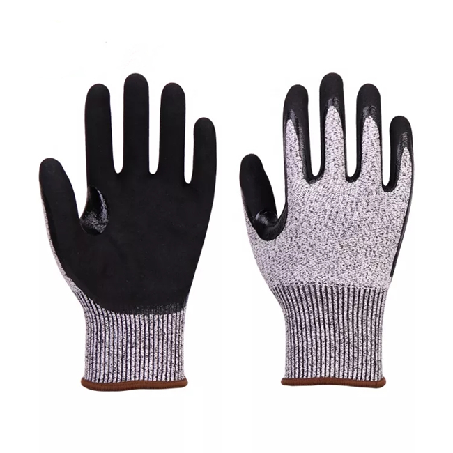 ANTI CUT NBR COATED GLOVES