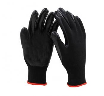 13G COLORED NITRILE COATED GLOVES