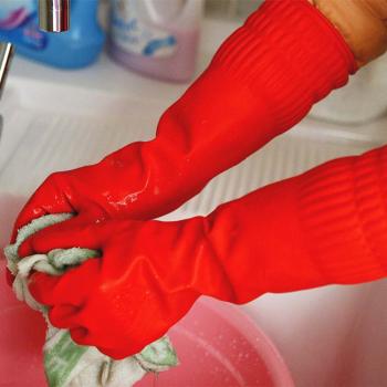 LONG CUFF HOUSEHOLD RUBBER GLOVES