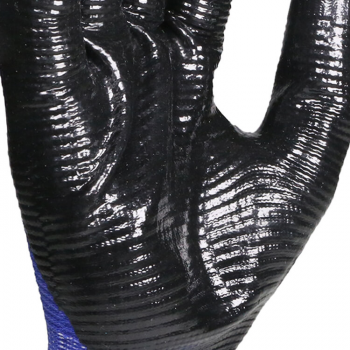ZEBRA STRIPED NITRILE COATED GLOVES