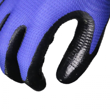 ZEBRA STRIPED NITRILE COATED GLOVES