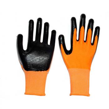 ZEBRA STRIPED NITRILE COATED GLOVES