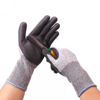 ANTI CUT NBR COATED GLOVES